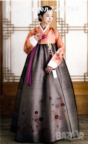 Корейска национална дреха,носия Hanbok, рицарски театрален или карнавален костюм,пелерина.