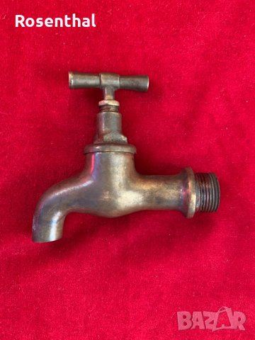 Много стар месингов кран, снимка 1