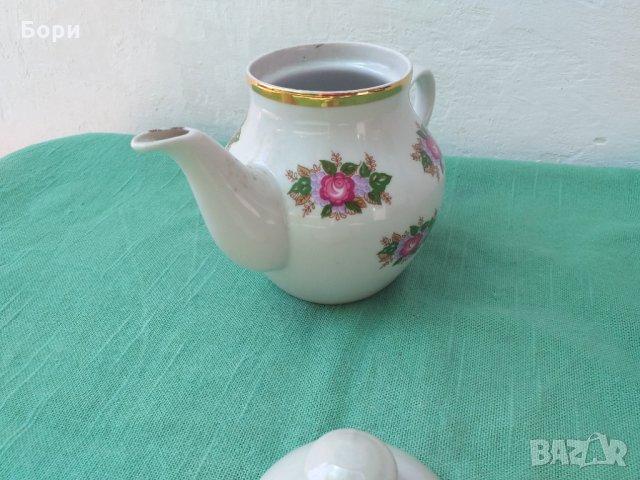 Руски порцеланов чайник, снимка 7 - Аксесоари за кухня - 33753939