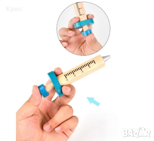 Монтесори дървен комплект Доктор., снимка 4 - Образователни игри - 52556534