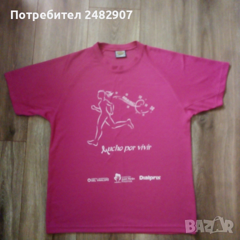 Дамска розова тениска , снимка 2 - Тениски - 51698494