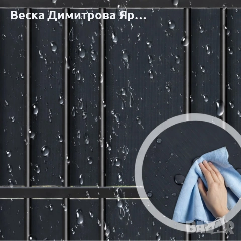 Антрацитна оградна лента 19 см x 35 м – UV устойчива и лесна за монтаж, снимка 5 - Декорация за дома - 53960215