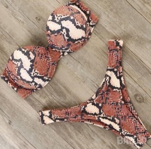 Бански бриджитка твърда чашка PUSH UP, снимка 1