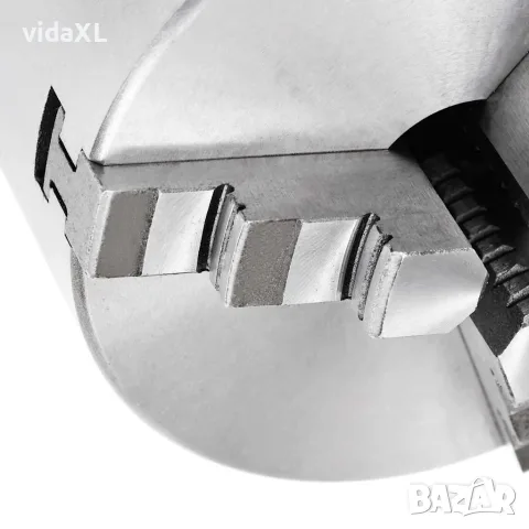 vidaXL 3-челюстен самоцентриращ патронник, 125 мм, стомана K11 125, снимка 6 - Менгемета - 56146135