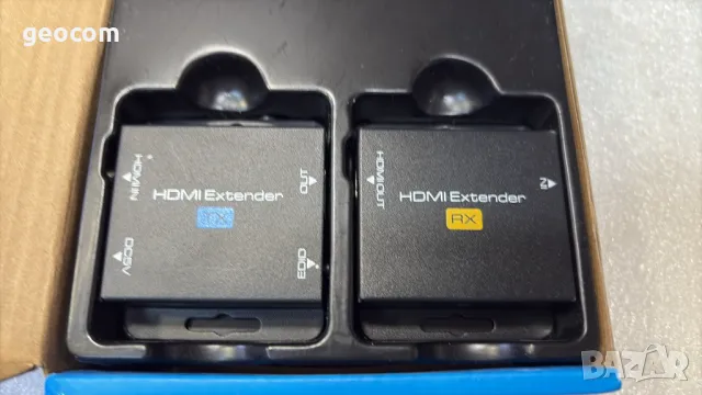 HDMI-HDMI EX701 Extender 60m (Cat 5a/6,60m,FHD,Комплект), снимка 2 - Кабели и адаптери - 49596735