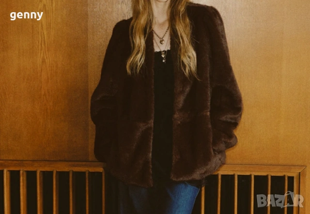 Ново палто с косъм,  H&M с етикет , снимка 3 - Палта, манта - 53193822