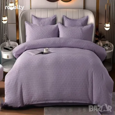 Луксозен комплект с драперия от 100% памук