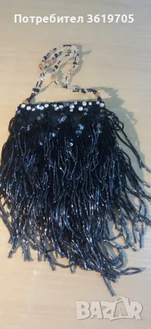 Малка дамска чанта от мъниста, снимка 4 - Чанти - 50101586