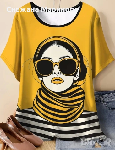 Дамска блуза, снимка 2 - Тениски - 54335199