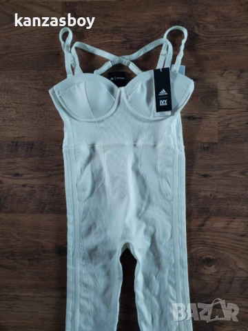 Adidas IVY PARK Knit Catsuit Core White - страхотен дамски гащеризон НОВ С, снимка 11 - Гащеризони - 50507465