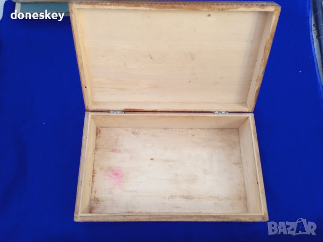 Дървена кутия голяма, снимка 5 - Антикварни и старинни предмети - 37508645