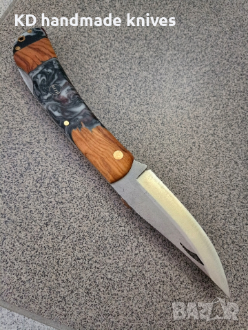 Сгъваем нож ръчно изработен , снимка 2 - Ножове - 44550122