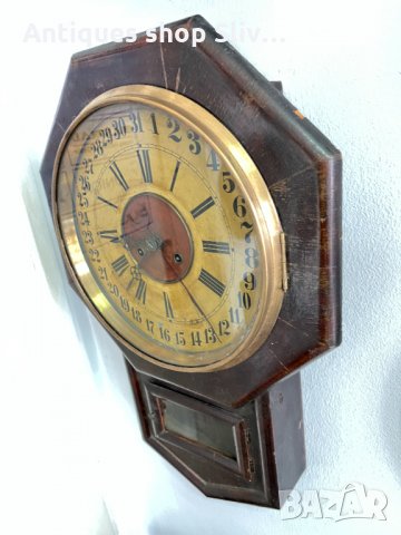 Уникален стенен часовник Юнгхаус №1842, снимка 2 - Антикварни и старинни предмети - 35565337