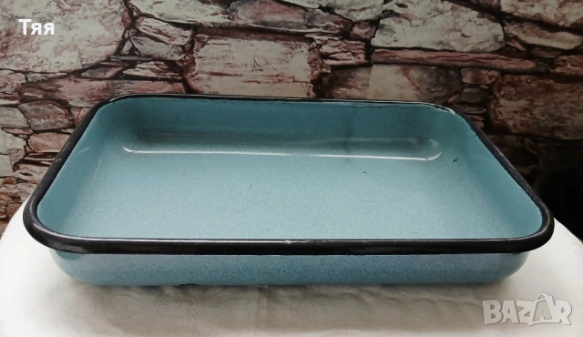 Голяма емайлирана тава 