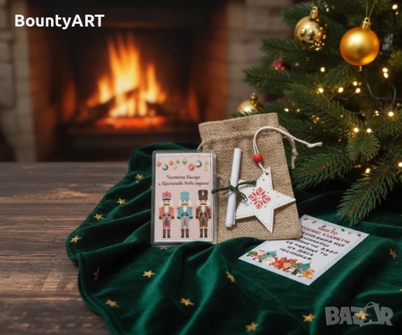 Детска Коледно чувалче- магнит и късметче, снимка 8 - Коледни подаръци - 52671551