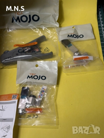Кабел TecMojo за инструменти/оборудване – комплект с аксесоари, снимка 2 - Части и Платки - 56322006
