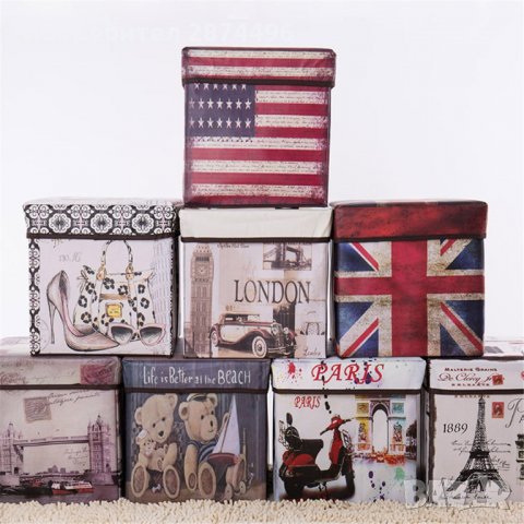 Сгъваема винтидж табуретка, снимка 10 - Други стоки за дома - 30899393