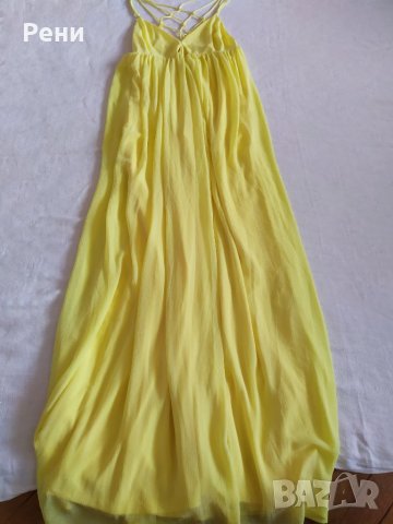 Дамска дълга официална рокля H&M с интересен гръб, снимка 3 - Рокли - 37651543