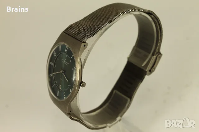 Мъжки Ръчен Кварцов Часовник SKAGEN Denmark Titanium, снимка 5 - Мъжки - 56328354
