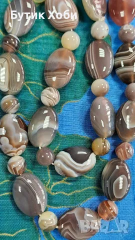 Гердан от естествен ахат ,,Ботсвана,,, снимка 3 - Антикварни и старинни предмети - 49618671