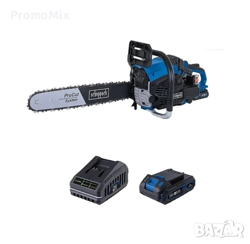 Верижен трион Sceppach PCS56E IXES 20V 2Ah 2.3kW 56 см³ 51см с батерия и зарядно Бензинова резачка , снимка 5 - Градинска техника - 52559809