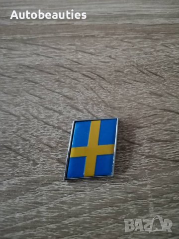 метална емблема шведски флаг за Волво Volvo, снимка 2 - Аксесоари и консумативи - 37252180