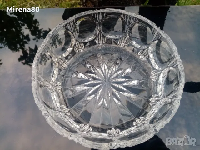 Кристална купа, снимка 3 - Чинии - 50152835