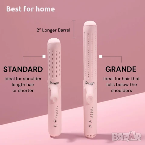  2-в-1 маша и титаниева преса за коса L'ANGE HAIR, снимка 2 - Маши за коса - 50907082