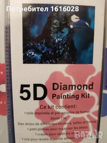 5D Диамантени гоблени - Врана в нощта и Котка., снимка 8 - Гоблени - 43148218