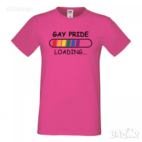 Мъжка тениска Pride  Loading Прайд,Празник.Повод,Изненада, снимка 5 - Тениски - 37102381
