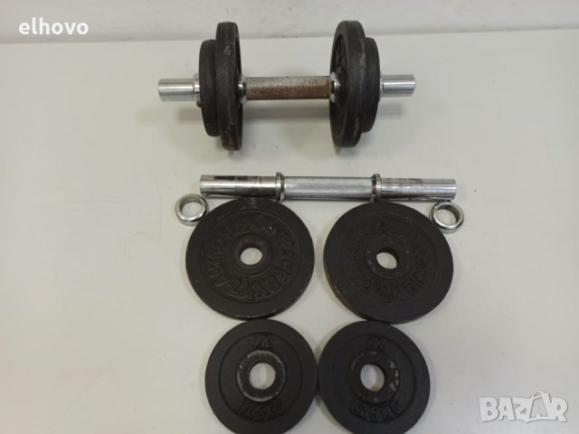 Дъмбели 2x9.5кг , снимка 7 - Фитнес уреди - 31297478