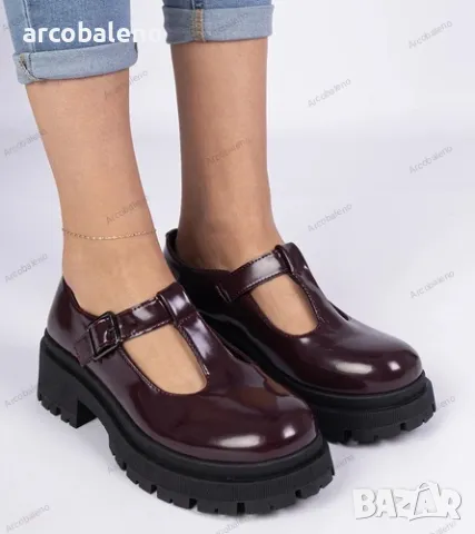 Дамски обувки на платформа от еко кожа Nella, 2цвята , снимка 11 - Дамски ежедневни обувки - 49255946