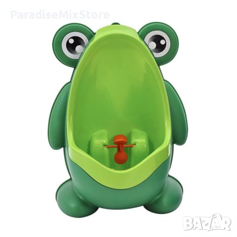 Писоар за деца под формата на жабка/ Цвят: Зелен, Червен, снимка 3 - За банята - 42847224