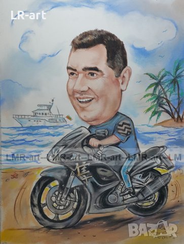 Рисувам ръчно КАРИКАТУРИ, ШАРЖ от снимка по ваш избор, професионално, снимка 10 - Картини - 44366197