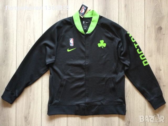 НОВО оригинално яке горнище Nike NBA BOSTON CELTICS размер L от САЩ, снимка 3 - Спортни дрехи, екипи - 52463369