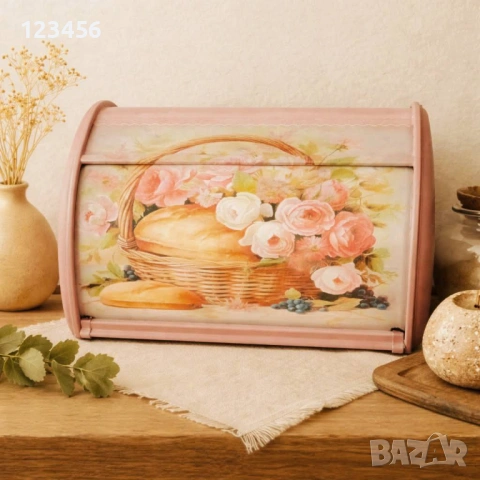 Винтидж кутия за хляб – стил и уют за вашата кухня, снимка 3 - Декорация за дома - 54153913