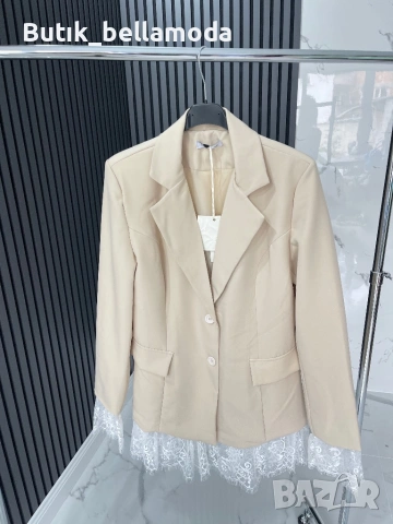 Стилно сако с дантела, снимка 4 - Сака - 53285397