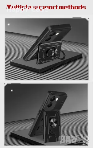 Xiaomi Poco X7 Pro / X7 / RING CARD SLOT Удароустойчив кейс калъф гръб със слот за карта, снимка 11 - Калъфи, кейсове - 49744884