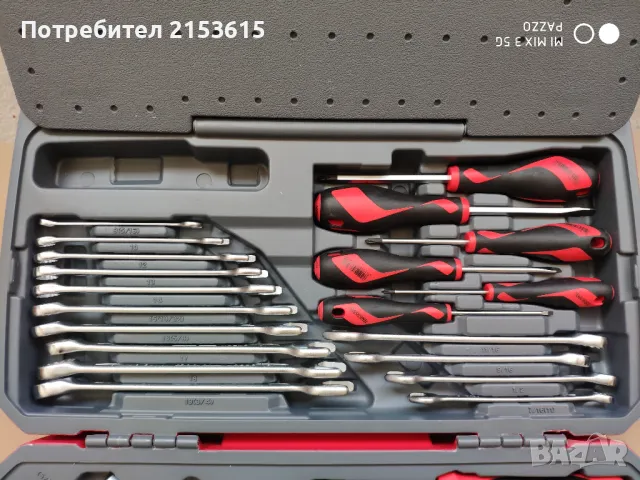 Teng tools тенг 1/2 гидория 48 части вложки ключове отвертки комплект хром ванадий, снимка 3 - Гедорета - 48534604