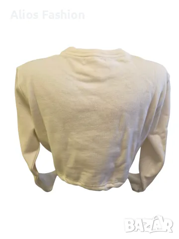 Къс суичър Aeropostale AERO, екрю, M, снимка 3 - Суичъри - 56192449