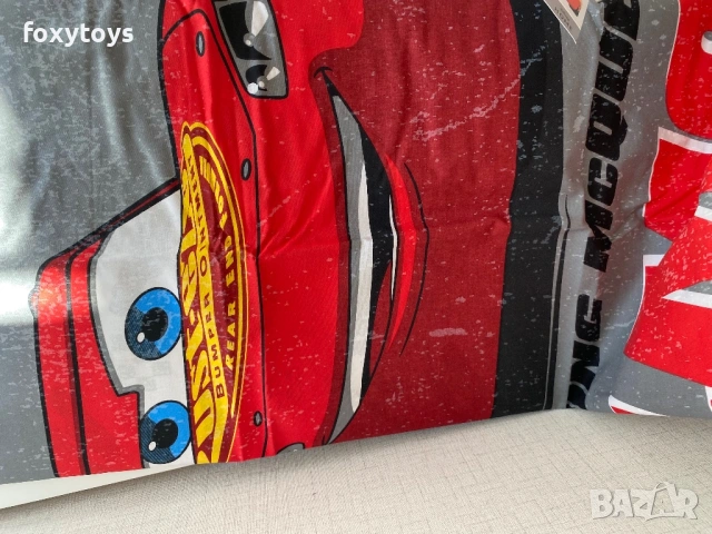Детски спален комплект Cars LMQ, Колите, 100×135cm, 40×60 cm, 100% памук, снимка 10 - Спално бельо и завивки - 48182917