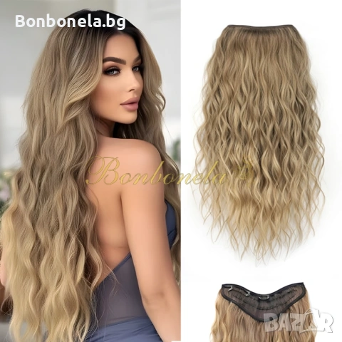 Екстеншън с клипс / треса / треса с клипси / клипс / Удължение за Коса, снимка 7 - Аксесоари за коса - 53034460