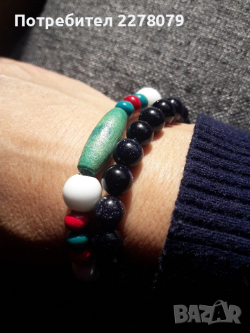 Гривни от различни камъни - ръчна изработка, снимка 3 - Гривни - 44925022