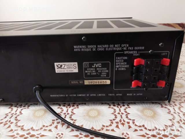 jvc-rx 450bk, снимка 9 - Ресийвъри, усилватели, смесителни пултове - 29526345