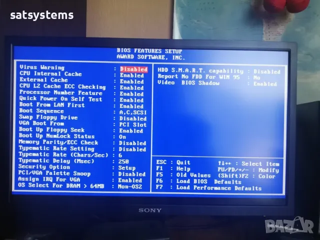Дънна платка Gigabyte GA-6VA REV 3.0 Slot1 CPU+RAM, снимка 14 - Дънни платки - 47950031