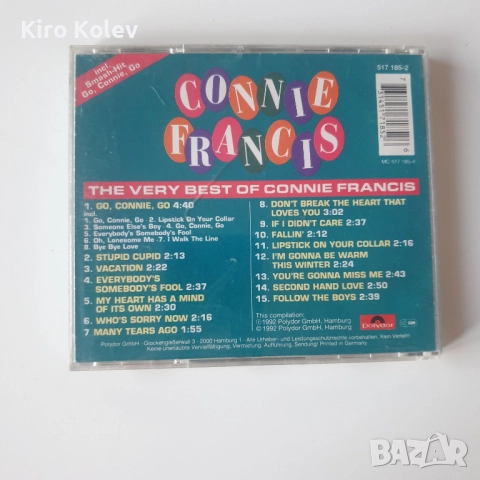 connie francis go, connie, go the very best cd, снимка 3 - CD дискове - 51802121