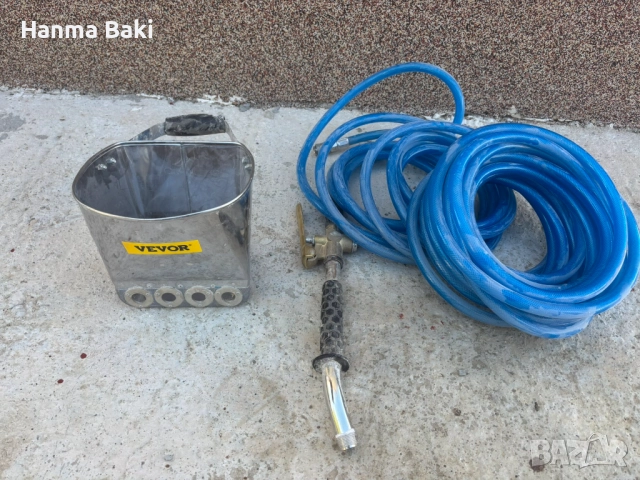 Турбозолна машина за нанасяне на мазилка/шпакловка - към компресор