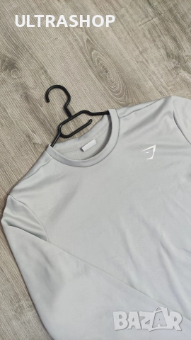 Gymshark L size мъжка блуза с поларена подплата в отлично състояние, снимка 2 - Блузи - 52931094