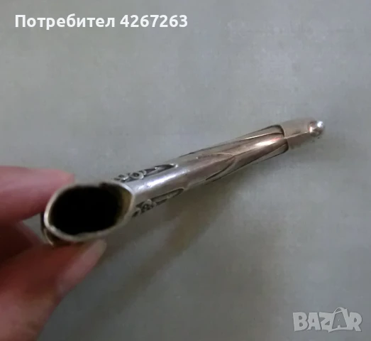 Старинна сребърна дръжка за чадър Art Nouveau / Jugendstil / Liberty, снимка 9 - Антикварни и старинни предмети - 50520768