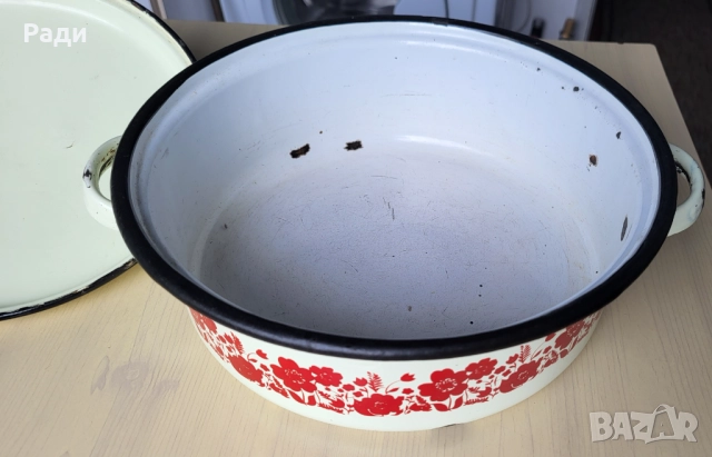 Tенджери емайлирани огнеупорни 3 - 5 литра тенджера, снимка 5 - Съдове за готвене - 29891905